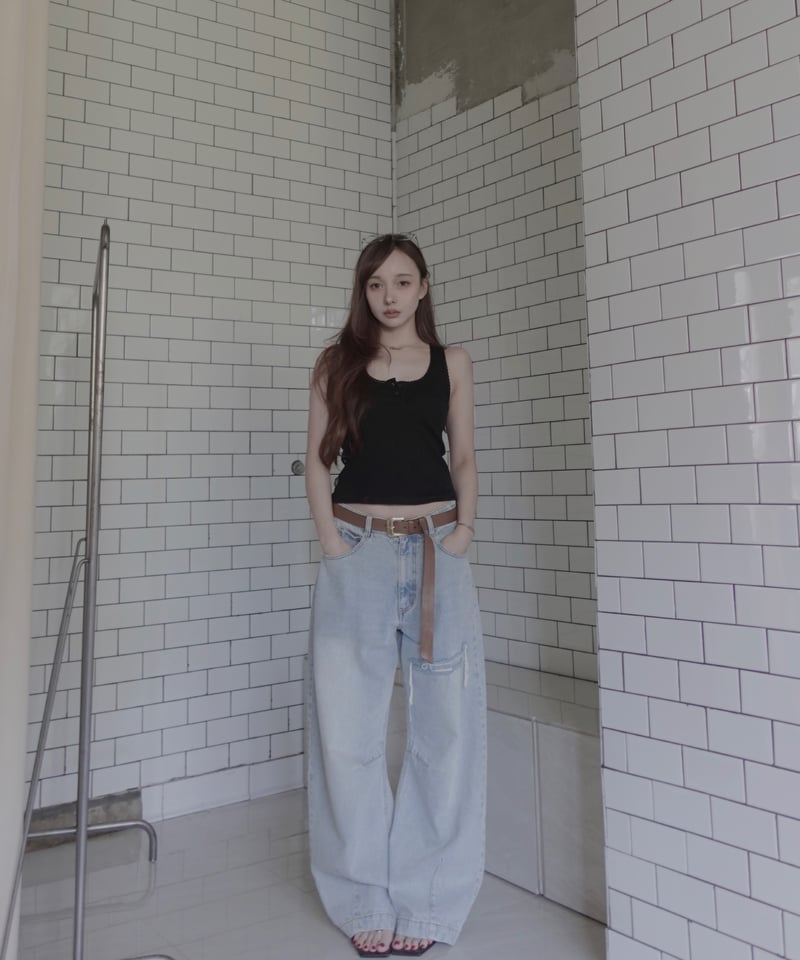 Basic Collection】フリルタンクトップ / Frill Tank Top |