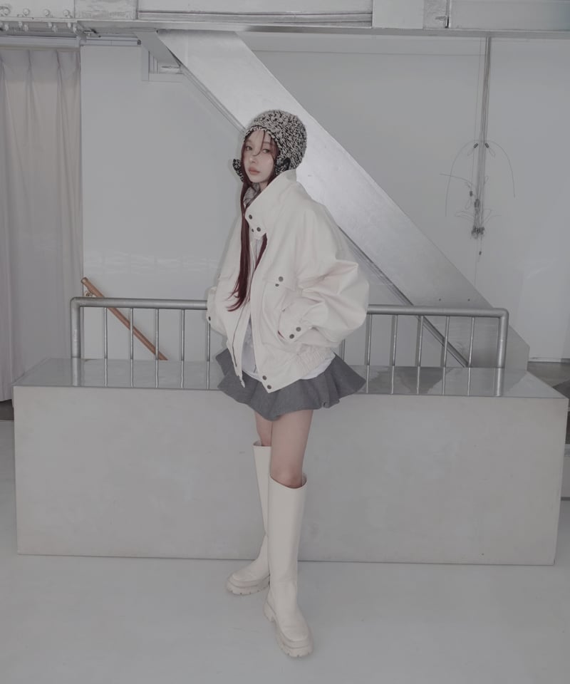 ウォッシュレザーブルゾン /Faux Leather Blouson | FICTION TO