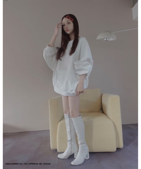 【Milk】♡ Croco Kitty ♡ ボリュームスリーブスウェットトップ / ♡Croco Kitty♡ Volume Sleeve Sweat Top
