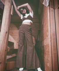Fake Suede Flare Pants　スウェードフレアパンツ