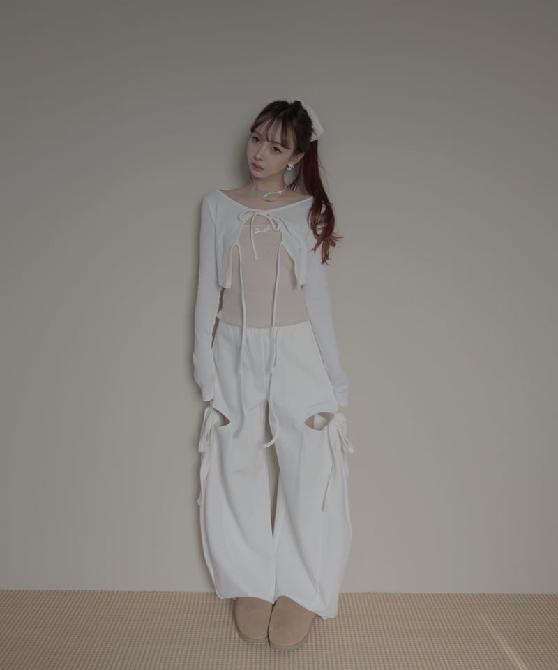 リボンカーディガン/Ribbon Cardigan | FICTION TOKYO OFFIC