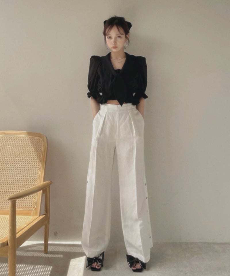 セーラータイブラウス /Sailor Tie Blouse | FICTION TOKYO O セーラータイブラウス /Sailor Tie Blouse | FICTION TOKYO O