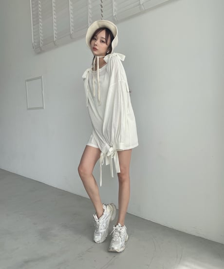 シアーリボントップ /Sheer Ribbon Top