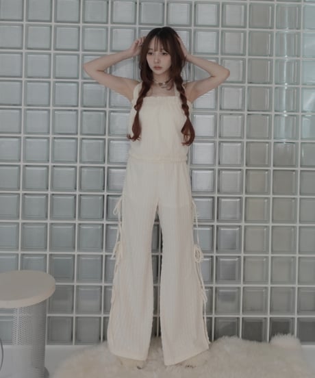 ルーズフィットリボンフレアパンツ/ Loose Fit Ribbon Flare Pants