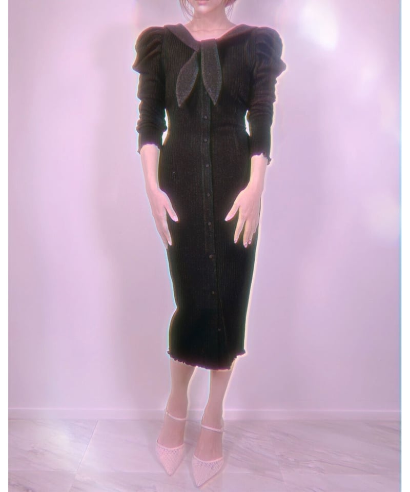 Sailor Collar Gown One-piece セーラーカラーガウンワンピース |