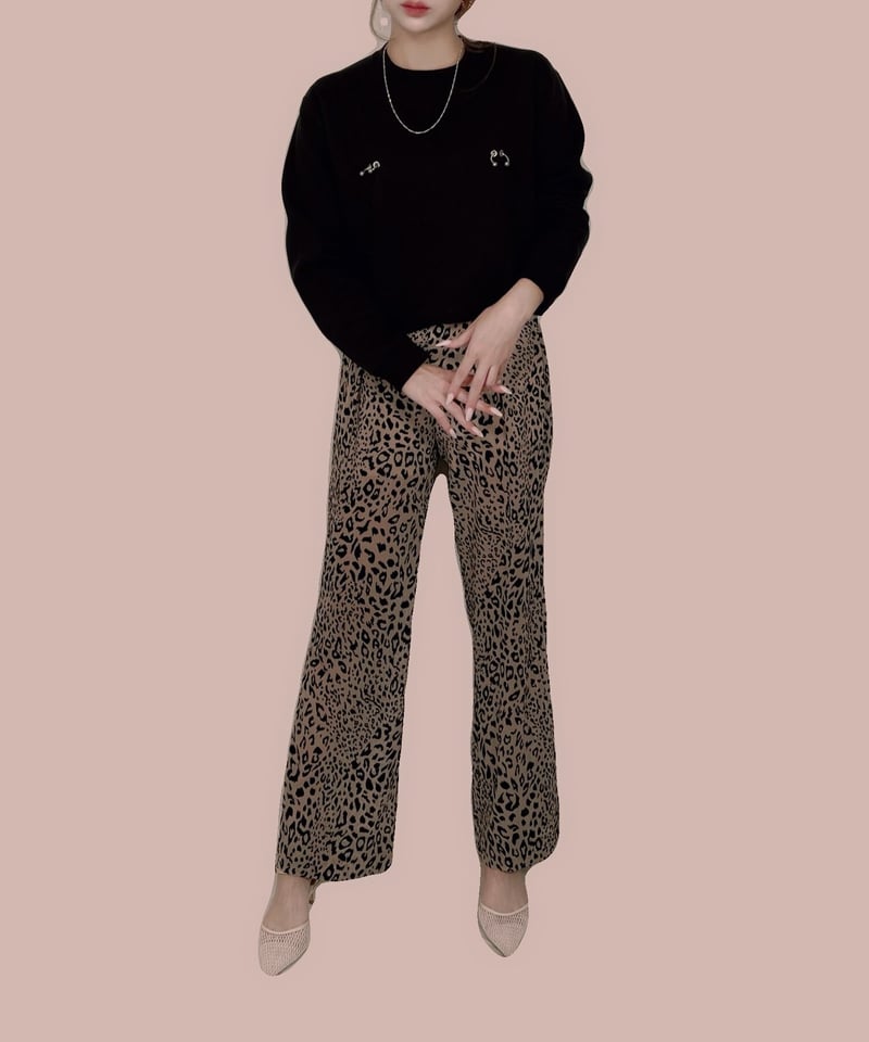 Leopard Sheer Pants レオパードシアーパンツ | FICTION TOKYO Leopard Sheer Pants レオパードシアーパンツ | FICTION TOKYO