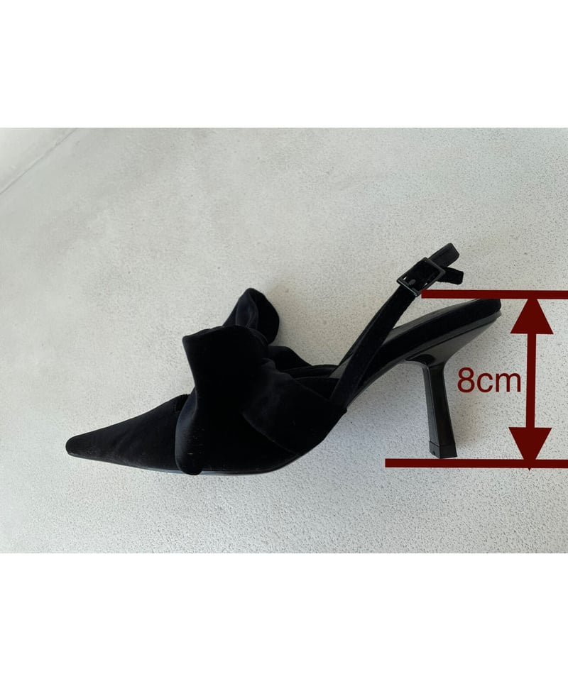 スリングバックリボンパンプス /Slingback Ribbon Pumps | FICTIO スリングバックリボンパンプス /Slingback Ribbon Pumps | FICTIO