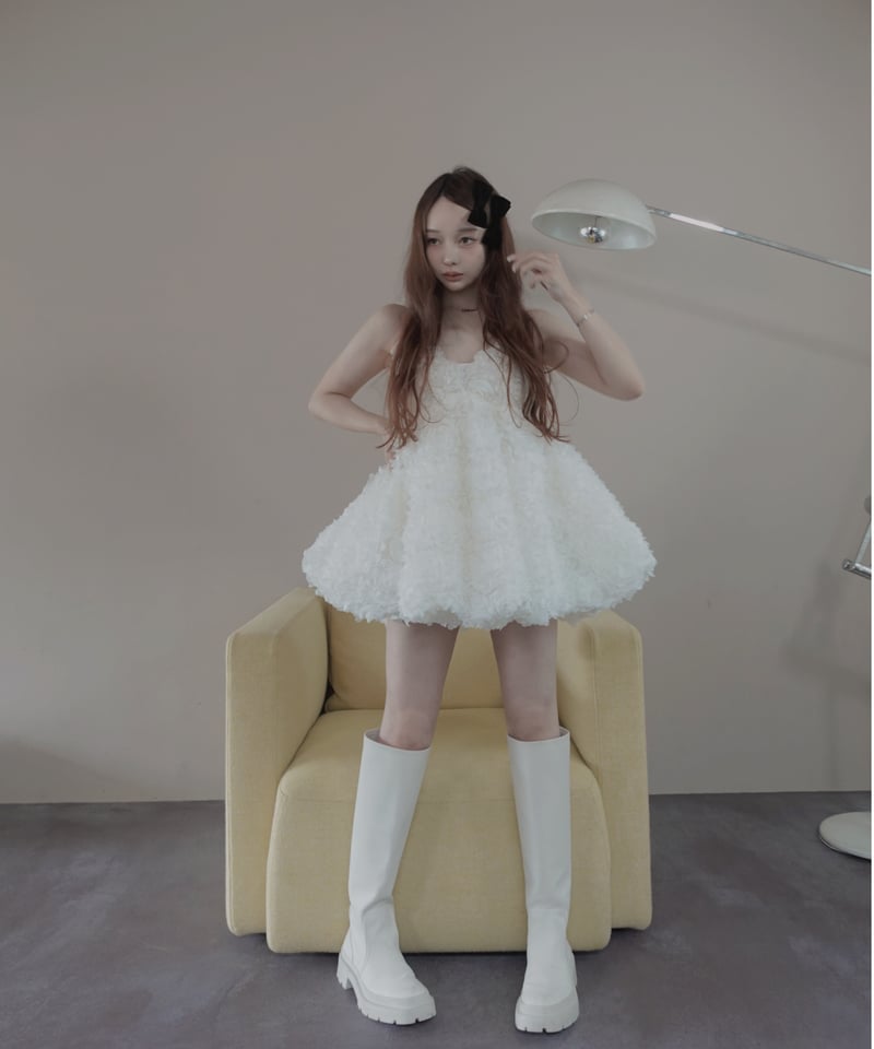 Milk】ブルームペタルチュニックドレス / Bloom Petal Tunic Dress