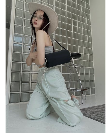 Bijou Ribbon Round Bag / ビジューリボンラウンドバッグ