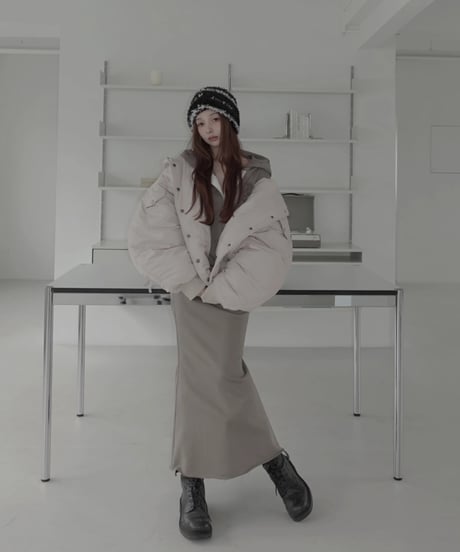 フーデッドナイロンボンバージャケット / Hooded Nylon Bomber Jacket