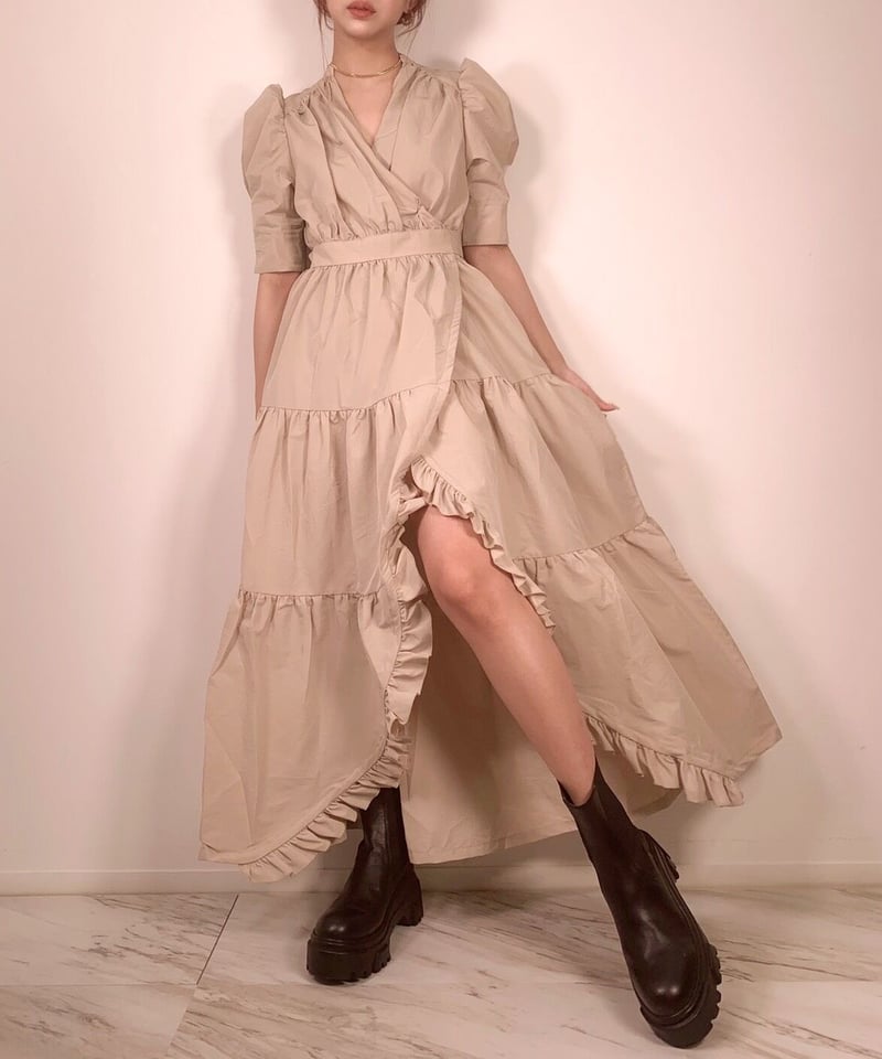 アトリエgg スプリングコンフィチュール(ワンピース) SLY | BIG COLLOR ZIP UP 2P ショートワンピース (ワンピース