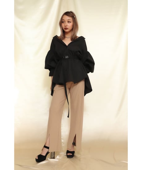 Front Slit Belt Pants　リブスリットパンツ