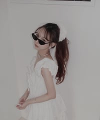 コットンレースビッグシュシュ/CottonLace Big Chouchou