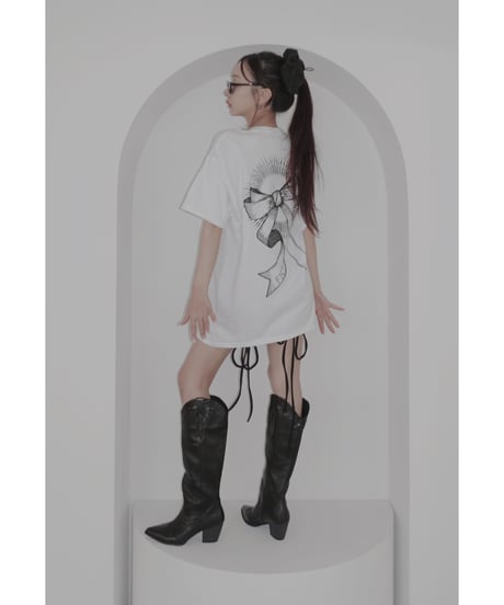 バックリボンTシャツ /Back Ribbon T-Shirts