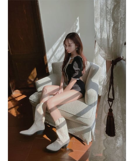 2Wayパイピングボディースーツ / 2Way binding Body Suit