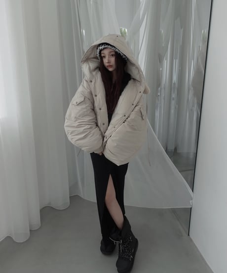 フードロングワンピース/Hooded Long One-Piece