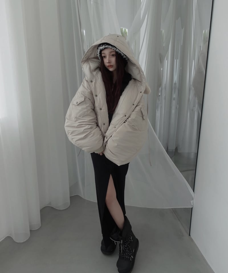 【新品タグ付き】fiction tokyoフードロングワンピース フードロングワンピース/Hooded Long One-Piece | FICTION TOK