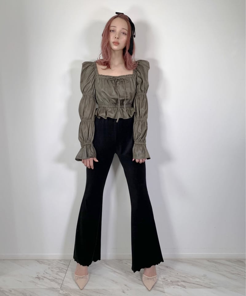 フロントリボントップス Front Ribbon Tops フロントリボントップス | FICTION TOKYO O
