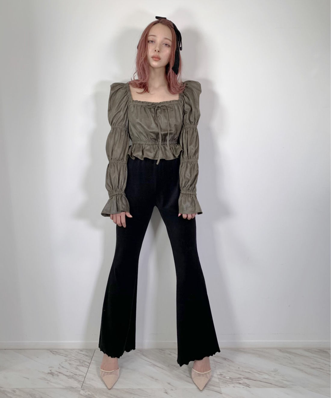 Front Ribbon Tops フロントリボントップス | FICTION TOKYO O