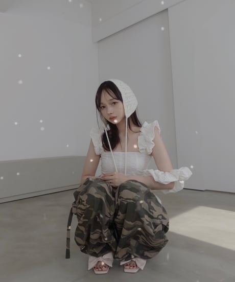 【Milk】コットンレーストップ(+ビッグシュシュ）/ CottonLace Top(+BigSHUSHU)