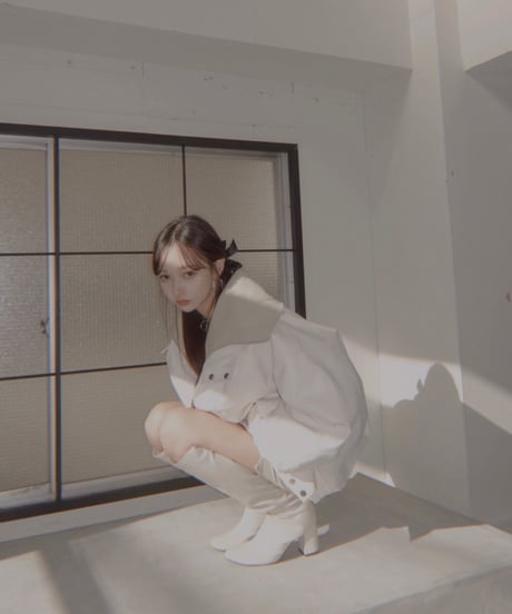 ［mini］ハーフジップアップスリットミニワンピース / Half Zip-up Skit MiniOne-Piece
