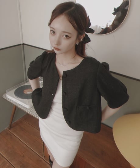 サマーツイードクロップドジャケット / Summer Tweed Cropped Jacket