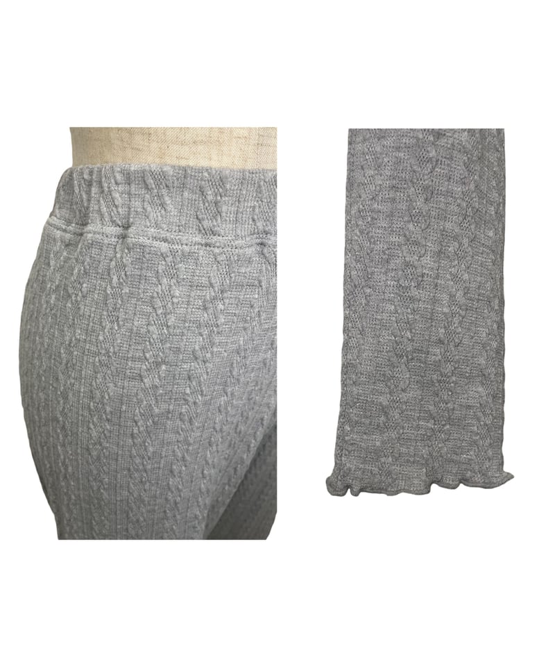 ケーブルパターンレギンス / Cable Pattern Leggings | FICTION