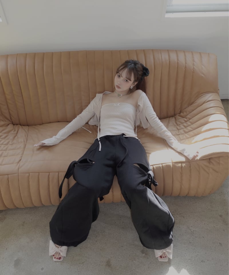 サイドカットスウェットパンツ/Side Cutting Sweat Pants | FICTI