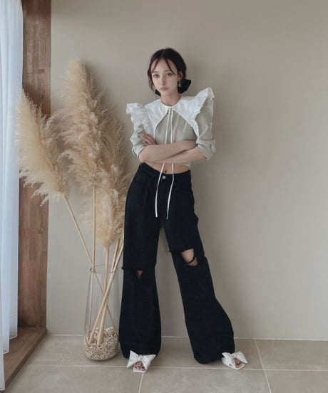 バックリボントップス / Back Ribbon Tops