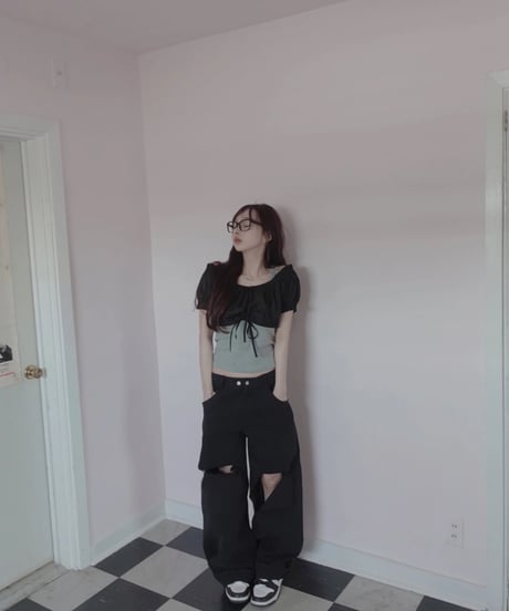 ［Black］2wayデニム / 2way Denim