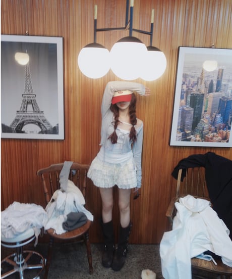コットンレースフリルフリルショートパンツ / Cotton Lace Frill Frill Short Pants