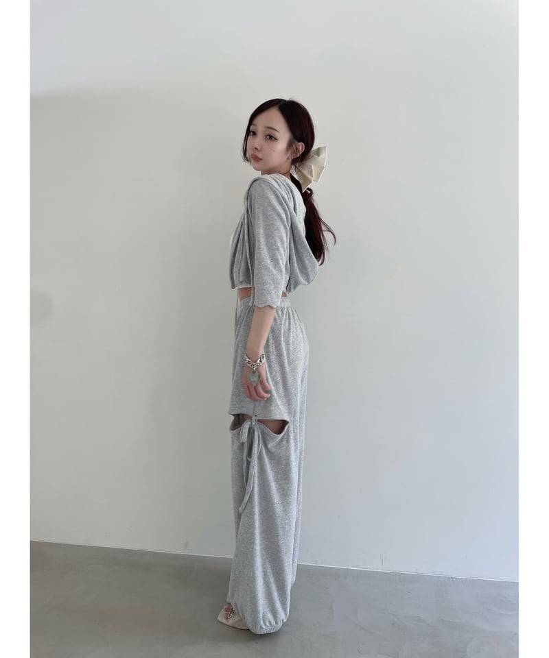 パイルサイドカットパンツ /Pile Side Cut Pants | FICTION TOK...