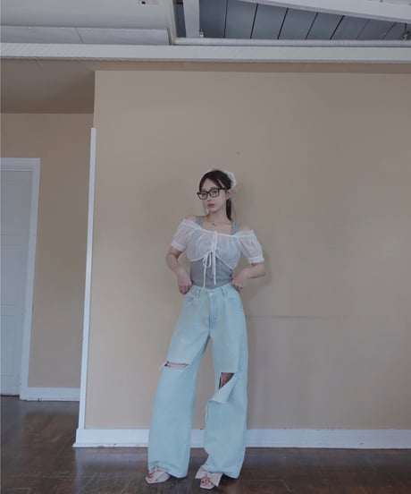 ［LightBlue］2wayデニム / 2way Denim