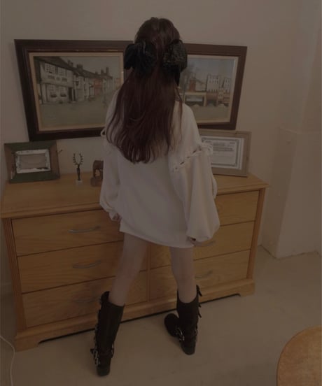 レースアップチュニックワンピ /  Laceup Tunic One-Piece