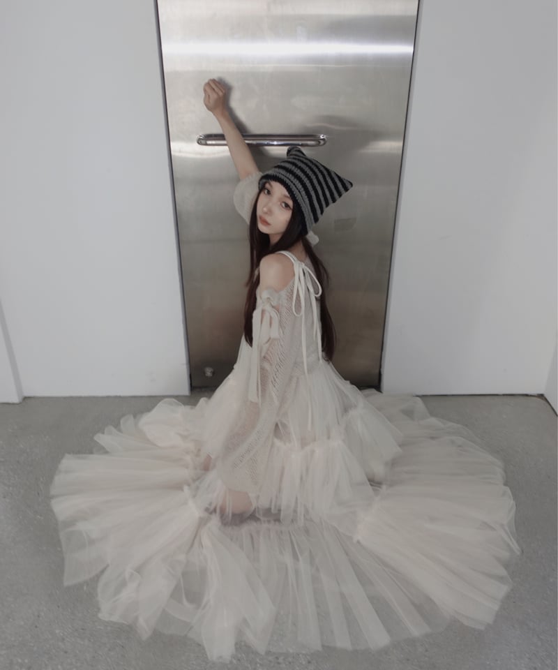 fiction tokyo フィクショントーキョー チュールスカート アイボリー チュールスカート/Tulles Skirt | FICTION TOKYO OFFICIAL