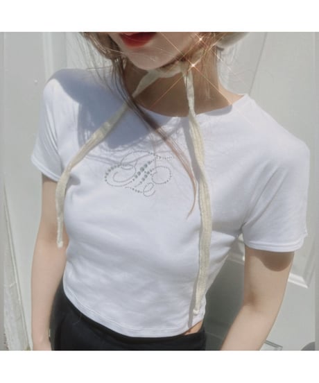 ビジューTシャツ　Bijou T-shirt