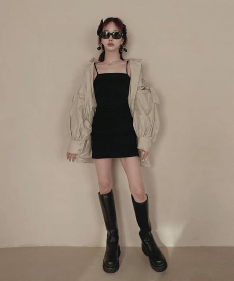 リブキャミソールワンピース / Rib Camisole One-Piece