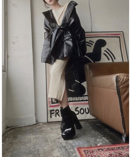 バックスリットロンTワンピ /Back Slit Long Sleeve T One-Piece