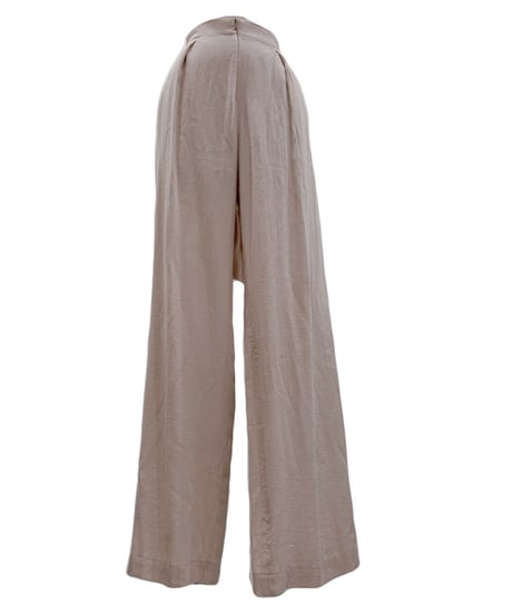 バックリボンサイドスリットパンツ　Back Ribbon Side Slit Pants