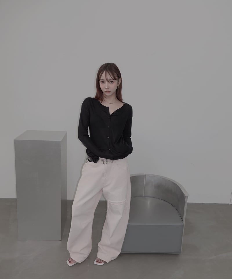 PalePink】バレルデニム / BarrelLeg Denim | FICTION TO