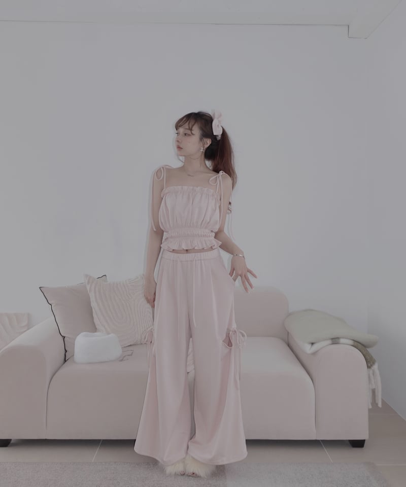 2点セットアップ①】キャミソール＋パンツ | FICTION TOKYO OFFICIAL