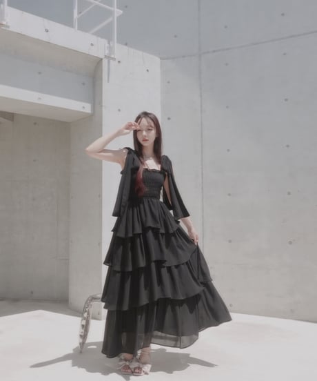 【Black】サマーロングドレス / Summer Long Dress