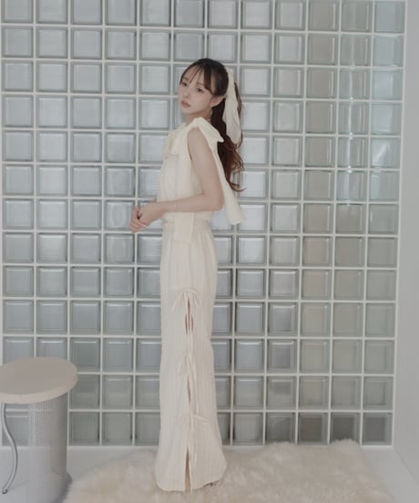 ルーズフィットリボンフレアパンツ/ Loose Fit Ribbon Flare Pants