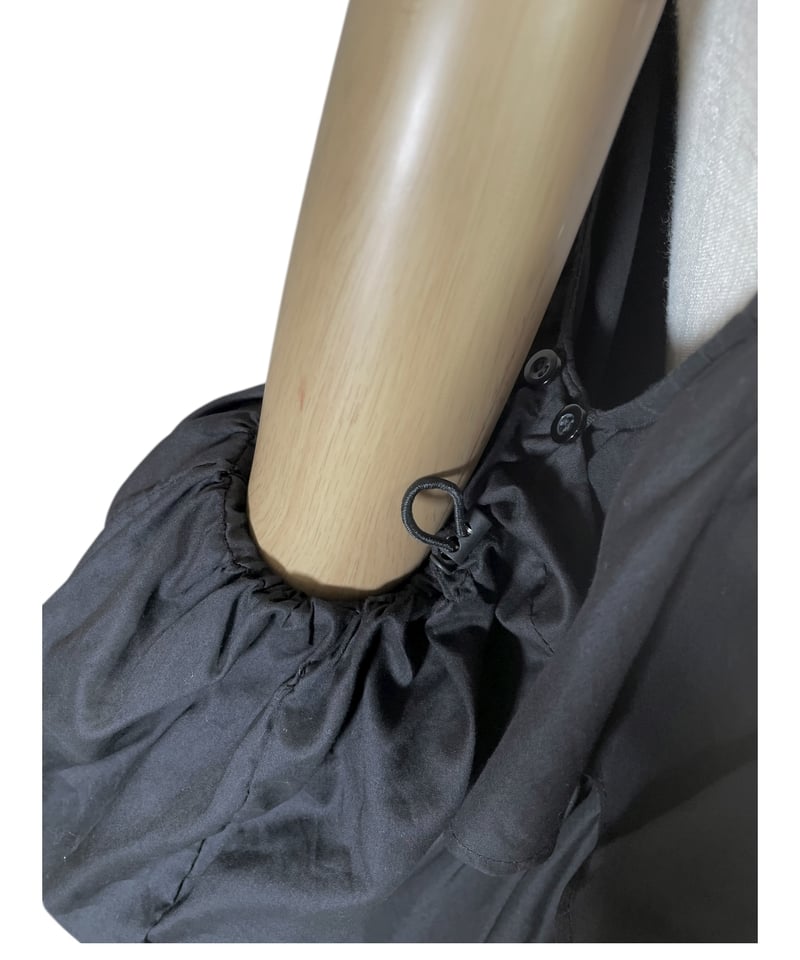 Black】ティアードバルーンチュニックワンピース / Tiered Balloon Tun