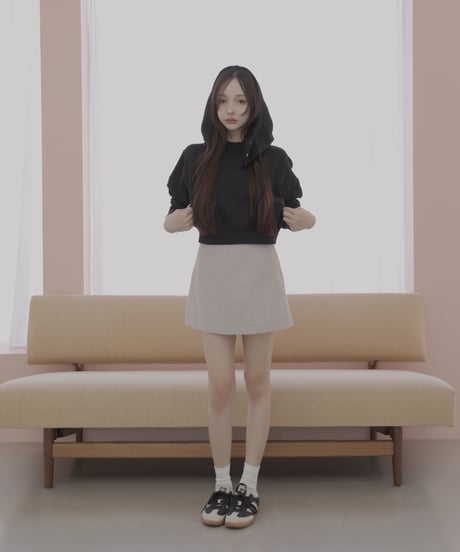 ［DustyPink］ツイードスカート / Tweed Skirt