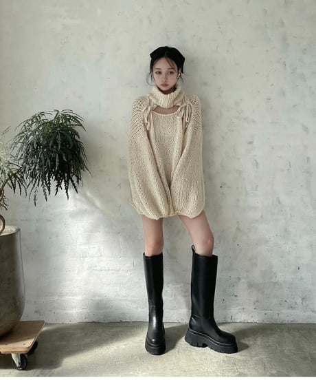トラックソールロングブーツ / Track Sole Long Boots