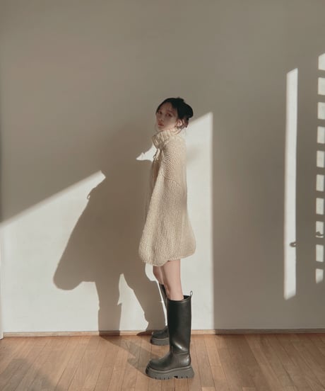 ハンドニッティングリボントップ / Hand Knitting Ribbon Top
