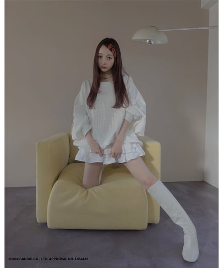 【Milk】♡ Croco Kitty ♡ ボリュームスリーブスウェットトップ / ♡Croco Kitty♡ Volume Sleeve Sweat Top