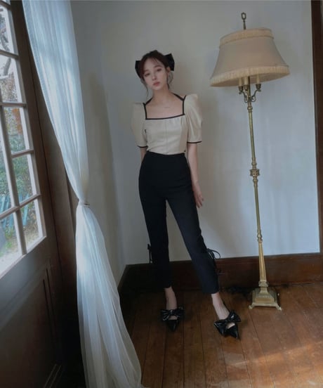 リボンクロップドパンツ/Ribbon Cropped Pants