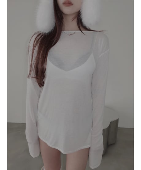 【Basic Collection】2Wayシアートップ /2Way Sheer Top